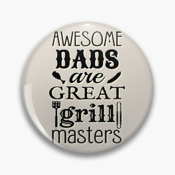 Item preview, Shadow Black Text Style Awesome Dads Are Great Grill Masters Design, Perfect For Father's Day designed and sold by TrulyEpoque.