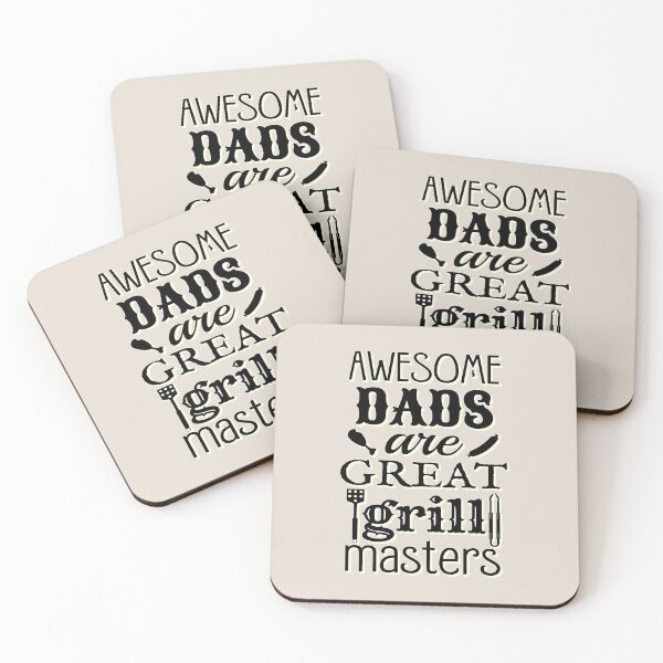 Item preview, Shadow Black Text Style Awesome Dads Are Great Grill Masters Design, Perfect For Father's Day designed and sold by TrulyEpoque.