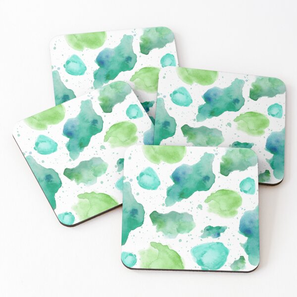Item preview, Green Watercolor Decorative Abstract Pattern designed and sold by AmphoraGhost.