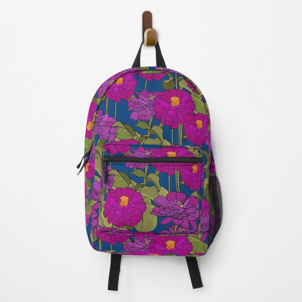 Item preview, Pattern with common zinnia designed and sold by hmorena.