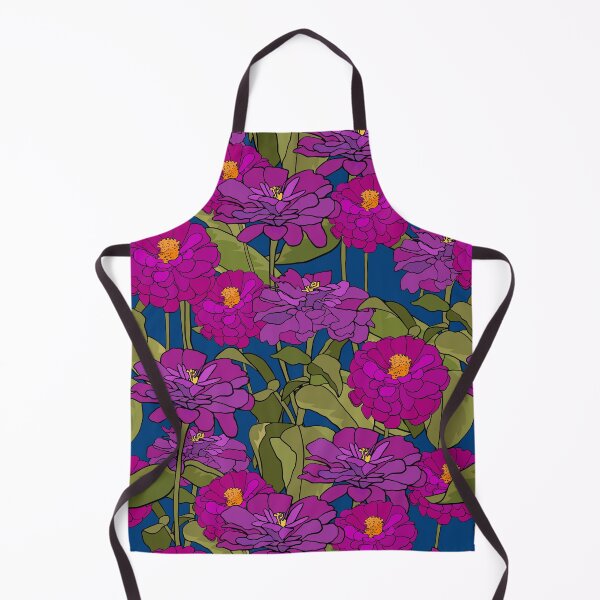Item preview, Pattern with common zinnia designed and sold by hmorena.