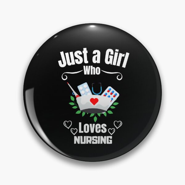 Item preview, Just a Girl Who loves Nursing  designed and sold by WaguinhoTex.