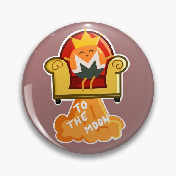 Item preview, Crypto King Monero to the Moon - Kawaii designed and sold by Crypmetal.