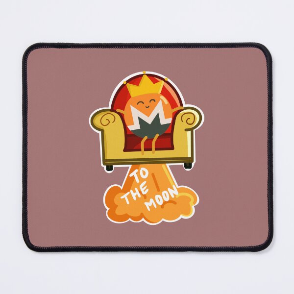 Item preview, Crypto King Monero to the Moon - Kawaii designed and sold by Crypmetal.