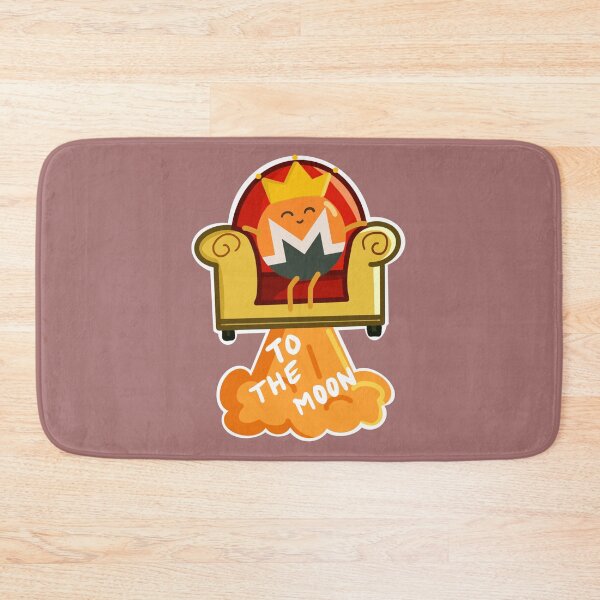 Item preview, Crypto King Monero to the Moon - Kawaii designed and sold by Crypmetal.