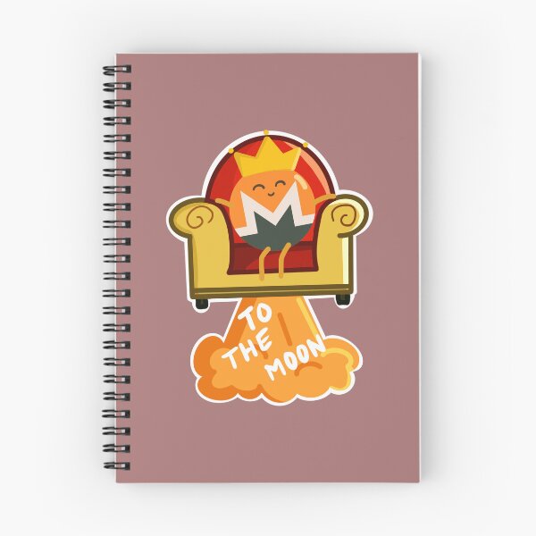 Item preview, Crypto King Monero to the Moon - Kawaii designed and sold by Crypmetal.