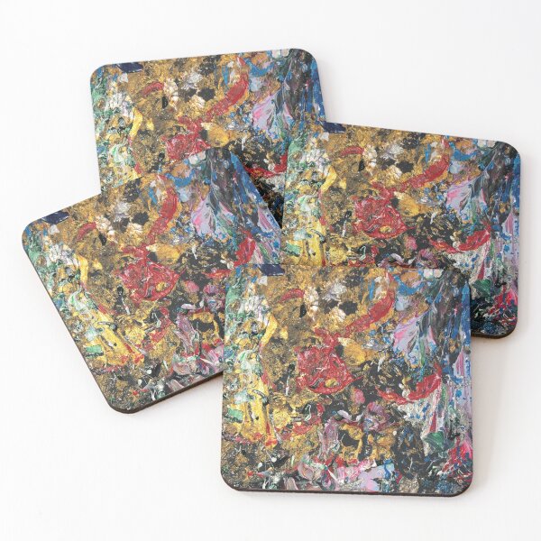 Item preview, Mystical Colorful Energy Mixing Art Print  designed and sold by SoulArtSara.