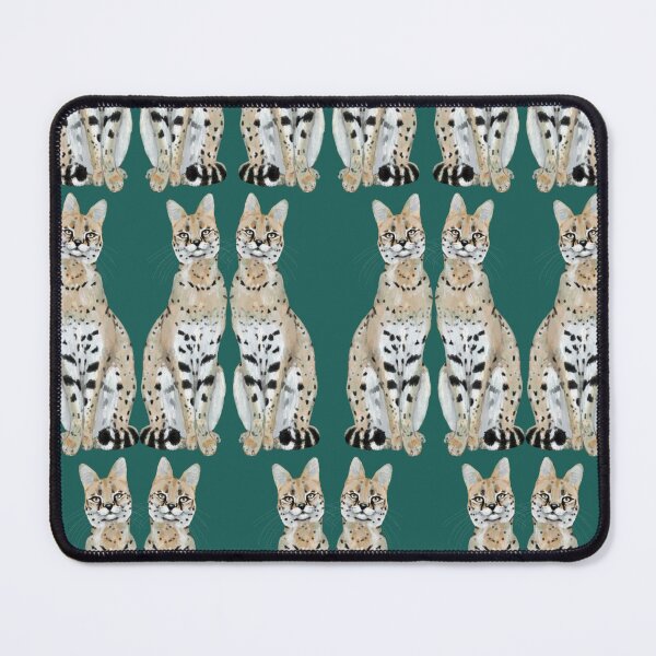 Item preview, Servals on green designed and sold by CLBArtDesign.