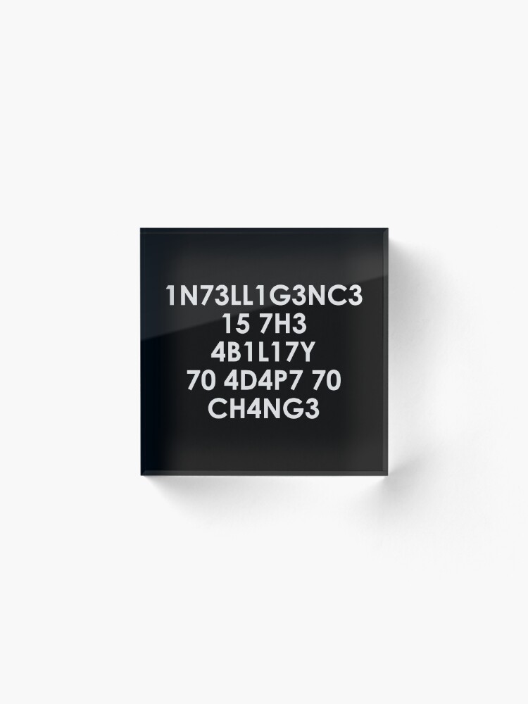 Alternate view of Intelligence Acrylic Block