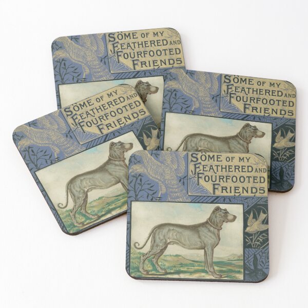 Item preview, Some of my Feathered and Four Footed Friends (1883) - Vintage Book Cover designed and sold by SALON DES ARTS.