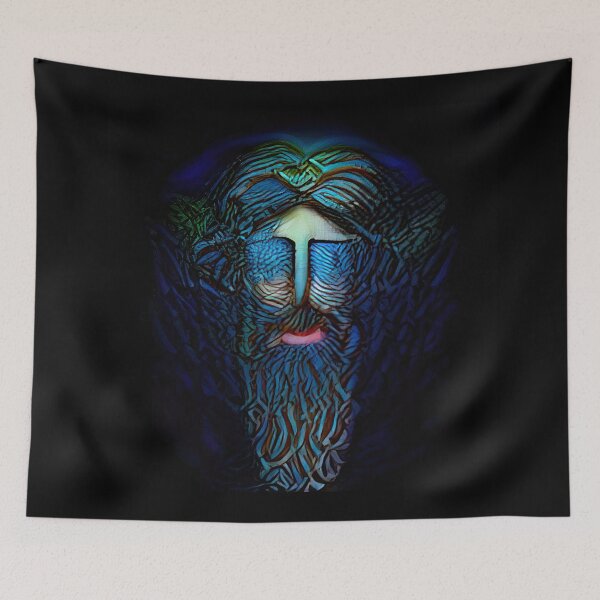 Item preview, Tonos azules turbante Hippie designed and sold by PlacidHinds.