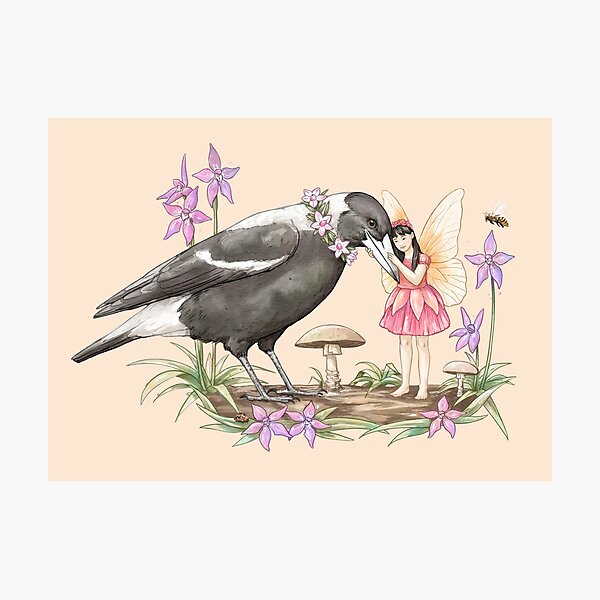 Item preview, Australian Fairies  - Magpie designed and sold by elisemartinson.