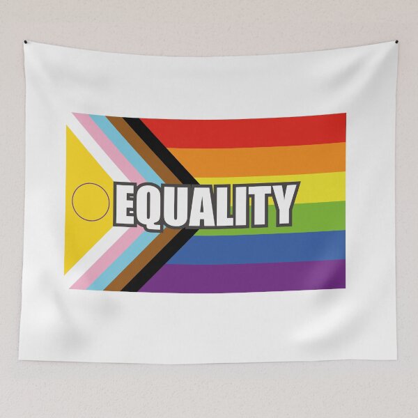 Item preview, Inclusive Pride Progress Flag EQUALITY designed and sold by Inspirationmotivation.