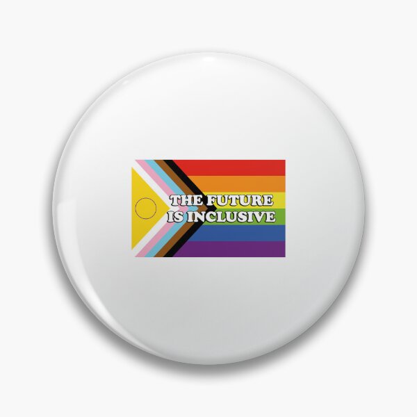 Item preview, Inclusive Pride Progress Flag THE FUTURE IS INCLUSIVE  designed and sold by Inspirationmotivation.