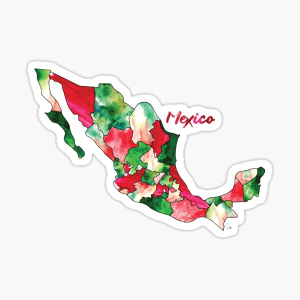 Watercolor Countries - Mexico Sticker