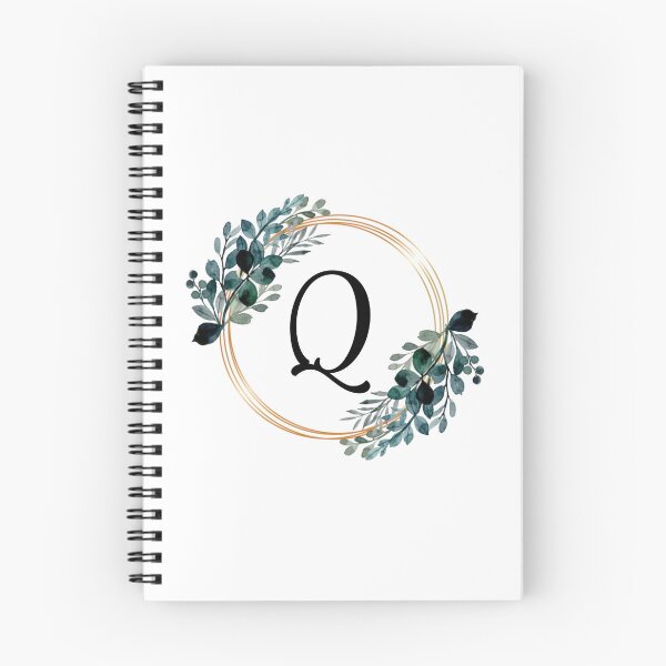 Item preview, Monogram Letter Q | Laurels with Gold Borders designed and sold by JustSeasons.