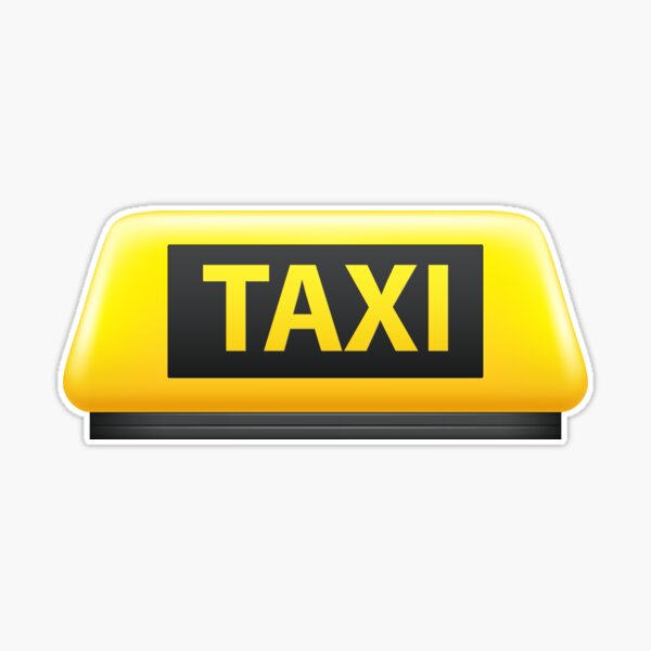 Sticker for Sale mit Taxi-Schild von MNStock