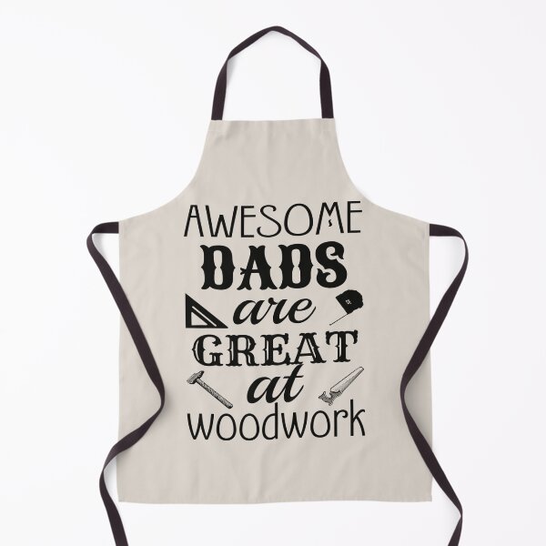 Item preview, Black Text Awesome Dads Are Great At Woodwork, Great Design For Cool Dads, Perfect For Father's Day designed and sold by TrulyEpoque.
