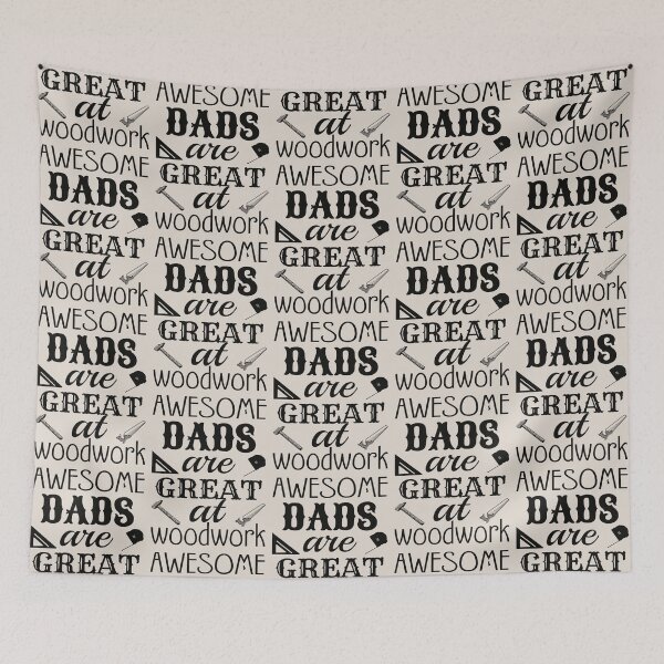 Item preview, Black Text Awesome Dads Are Great At Woodwork, Great Design For Cool Dads, Perfect For Father's Day designed and sold by TrulyEpoque.