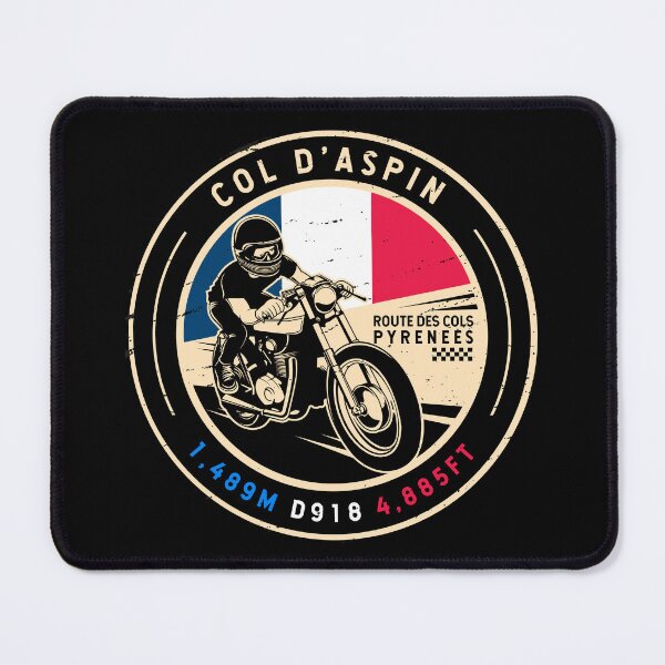 Artikelvorschau, Col d Aspin | Route des Cols | Motorrad entworfen und verkauft von KrisSidDesigns.