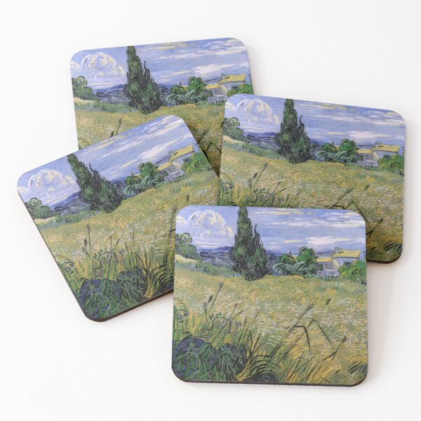 Item preview, The Green Wheat field with a Cypress Tree by Vincent Van Gogh - Vintage Art designed and sold by RickE.