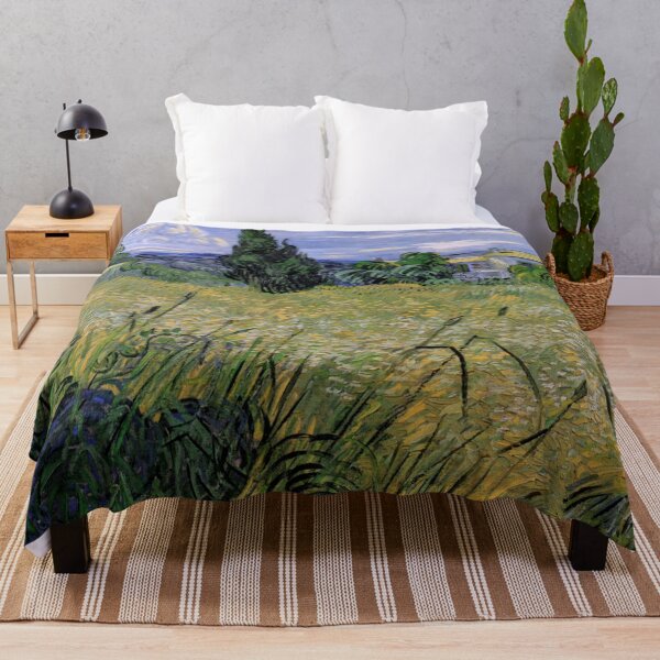 Item preview, The Green Wheat field with a Cypress Tree by Vincent Van Gogh - Vintage Art designed and sold by RickE.