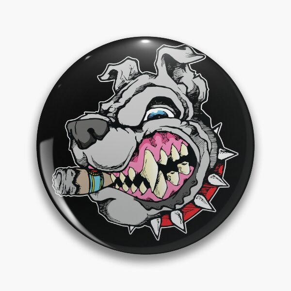 Item preview, Mad Dog with Cigar and Spiked Collar designed and sold by LaughinBones.