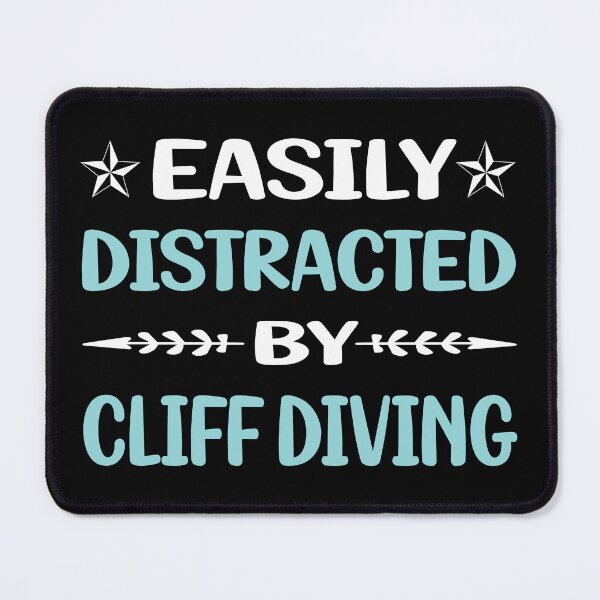Item preview, Funny Easily Distracted Cliff Diving designed and sold by robinnacallanyi.