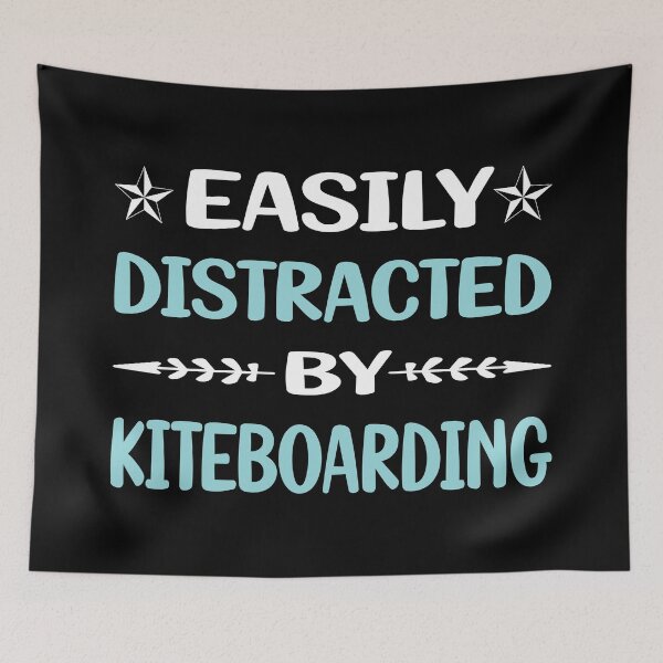 Item preview, Funny Easily Distracted Kiteboarding Kiteboard Kiteboarder designed and sold by robinnacallanyi.