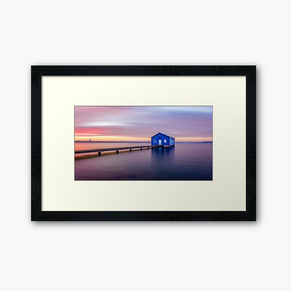 Swan River Sunrise Framed Art Print