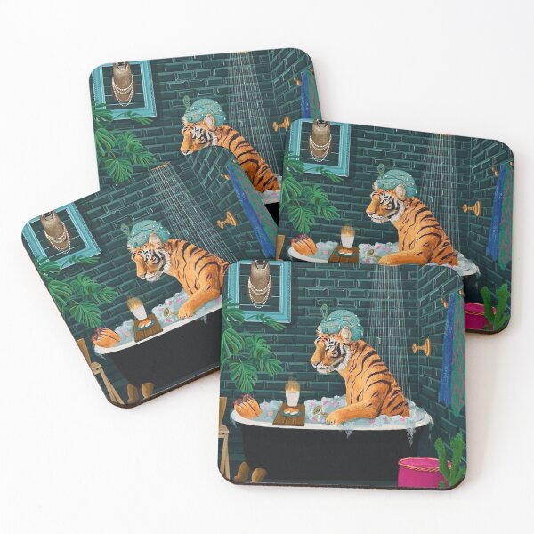 Item preview, Tiger in a bathtub designed and sold by Scarfi.