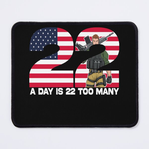 Item preview, The Salty Veteran, 22 A Day , Is 22 Too Many Veteran, Lives Matter Help designed and sold by The-Gold-Ferhat.
