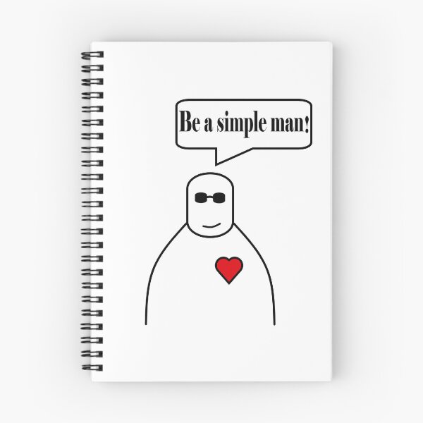 Aperçu de l'œuvre Robo Soyez un homme simple créée et vendue par RoboHearts.