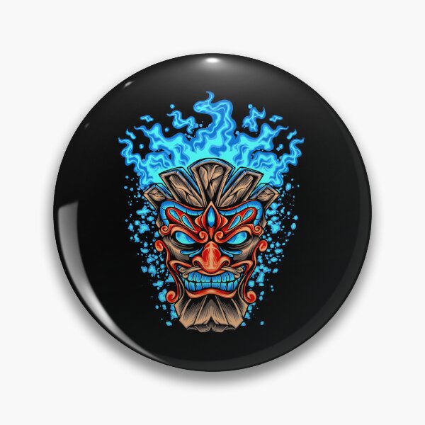 Item preview, Tiki Islander Totem Pole Tribal Statue Retro Head designed and sold by BakaOutfit.