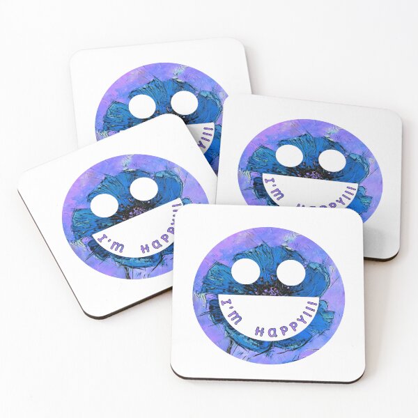 Item preview, Smile Emoji, I'm happy!, image with pattern by Marina Daniluka designed and sold by MariDaniArt.