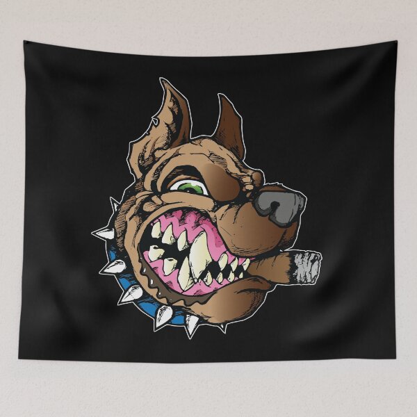 Item preview, Mad Dog with Cigar and Spiked Collar designed and sold by LaughinBones.