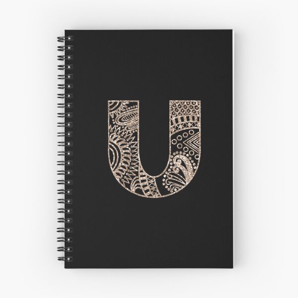 Item preview, Floral Monogram Mandala U| Mandala Monogram U designed and sold by ModernStyleBoho.