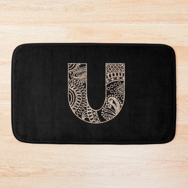 Item preview, Floral Monogram Mandala U| Mandala Monogram U designed and sold by ModernStyleBoho.
