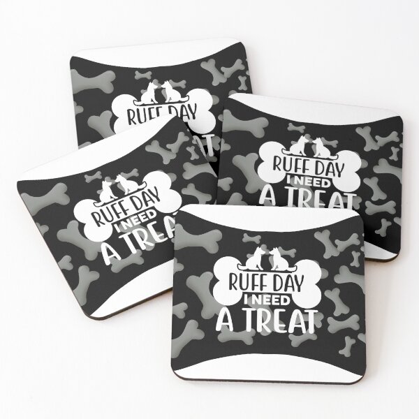 Item preview, Ruff day I need a treat dog mat design  designed and sold by TipTopTapo.