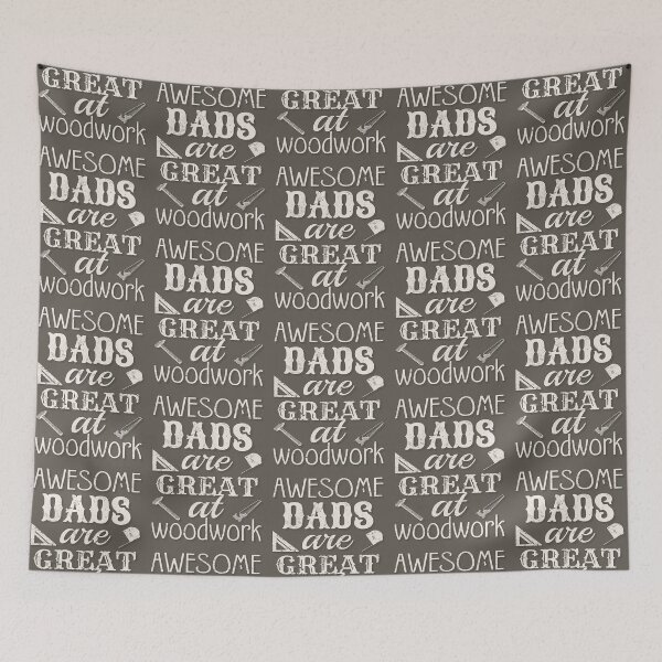Item preview, Shadow Text Awesome Dads Are Great At Woodwork, Great Design For Cool Dads, Perfect For Father's Day designed and sold by TrulyEpoque.