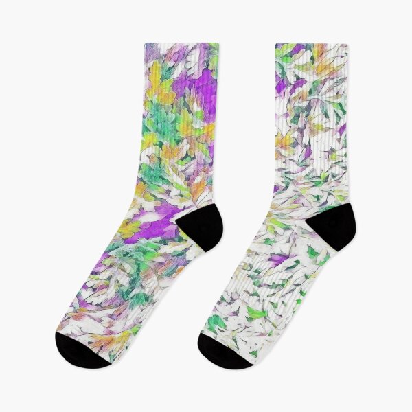 Item preview, Mum Leaves Pastel Purple Green designed and sold by SunshineWalker.