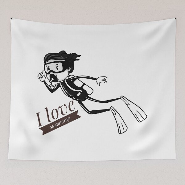 Item preview, I love swimming  designed and sold by hassbelo.