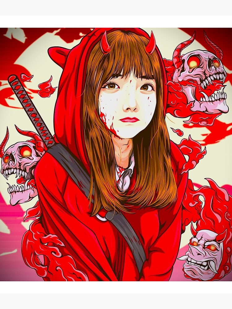 Cute Red Anime Girl Poster For Sale By Infinix Anime Redbubble 5550