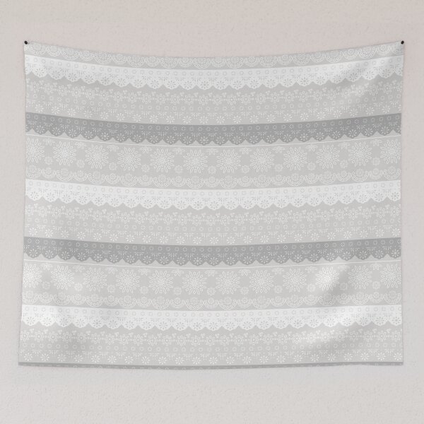 Item preview, Eyelet Lace Pattern in Grey and White designed and sold by kapotka.