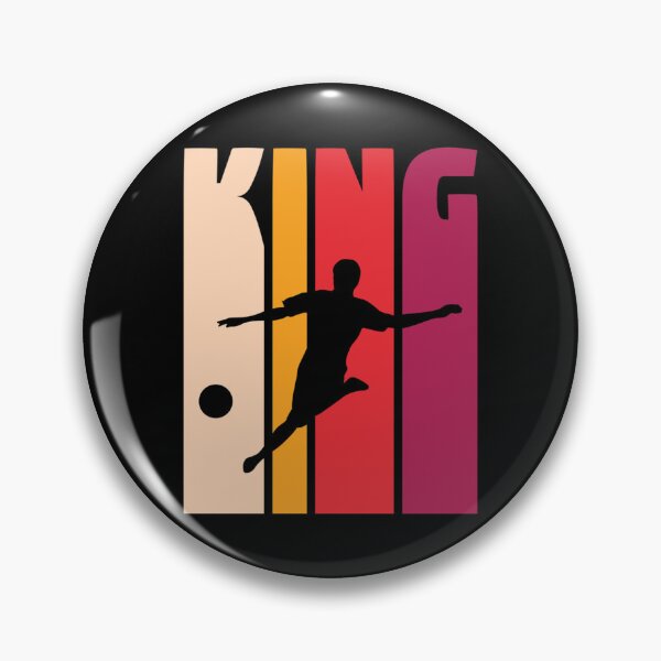 Item preview, Gift For Soccer Player Coach Fan 'soccer King' Retro Soccer Essential T-Shirt designed and sold by felyn3gloria.