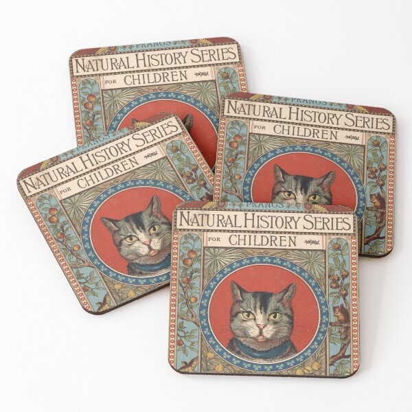 Item preview, Natural History Series for Children (1878) - Vintage Book Cover designed and sold by SALON DES ARTS.
