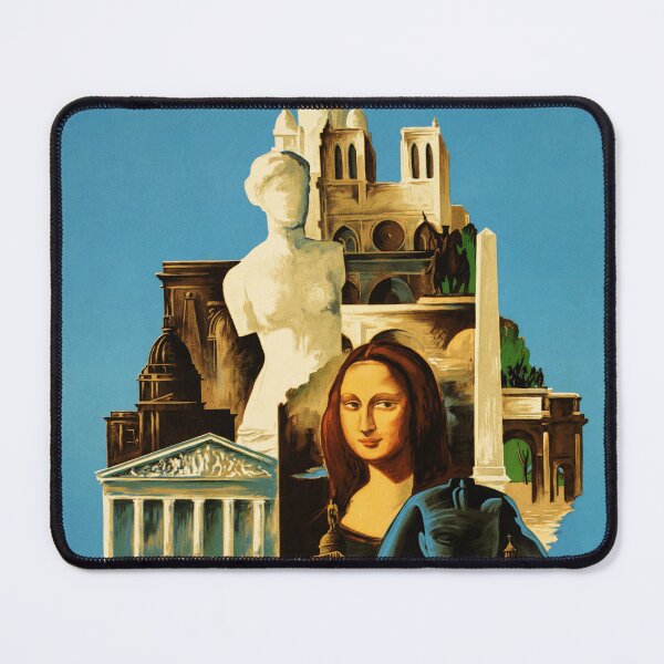 Item preview, PARIS FRANCE Ars Longa Vita Brevis 1936 Vintage Travel Poster designed and sold by retroposters.
