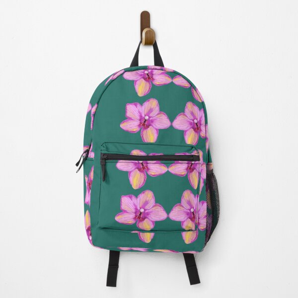 Item preview, Pink orchid on green designed and sold by CLBArtDesign.