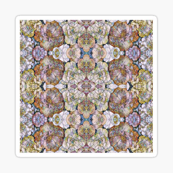 Item preview, Spring colored flowers mosaic pattern ( 2 ) designed and sold by Cloofur.
