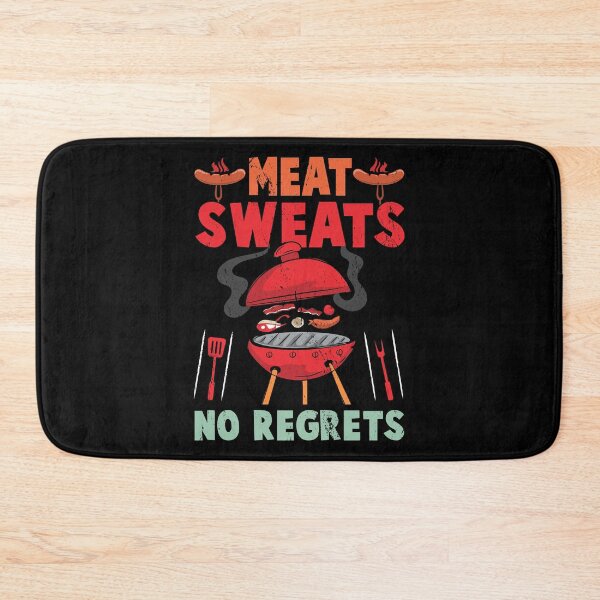 Item preview, Meat Sweats No Regrets BBQ Lover Barbeque Grilling Grill Dad designed and sold by haselshirt.